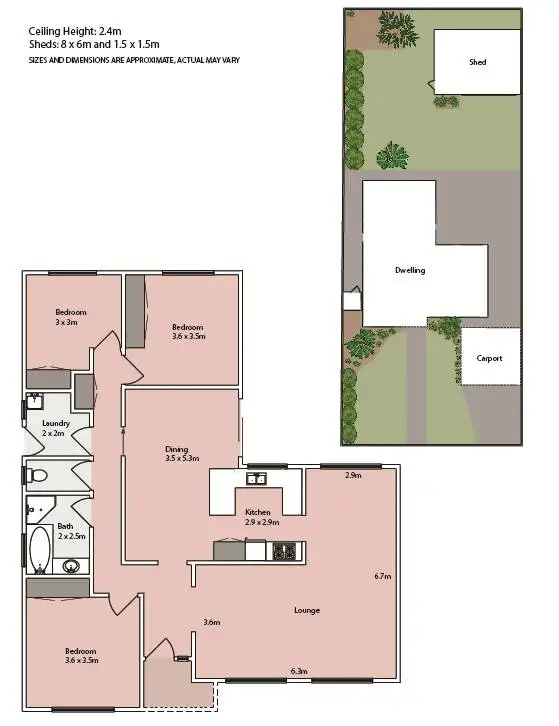 Floorplan of Homely house listing, 13 Opray Court, Mildura VIC 3500
