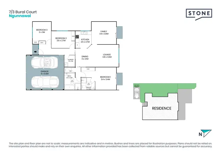 Floorplan of Homely townhouse listing, 7/3 Bural Court, Ngunnawal ACT 2913