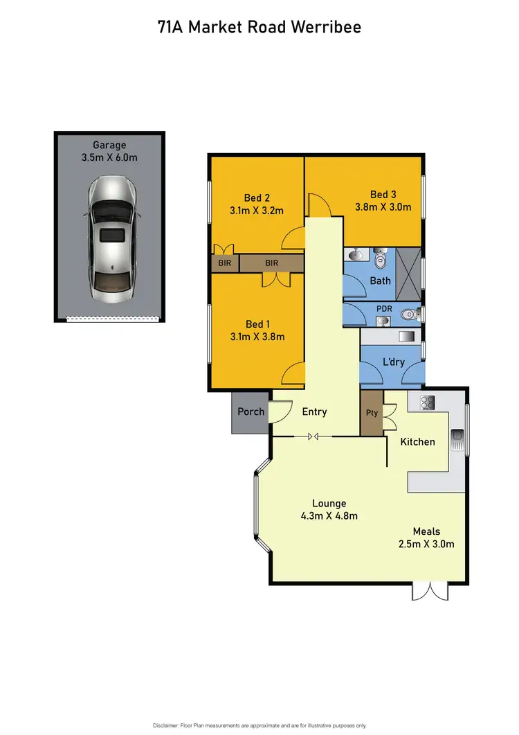 Floorplan of Homely house listing, 71A Market Road, Werribee VIC 3030
