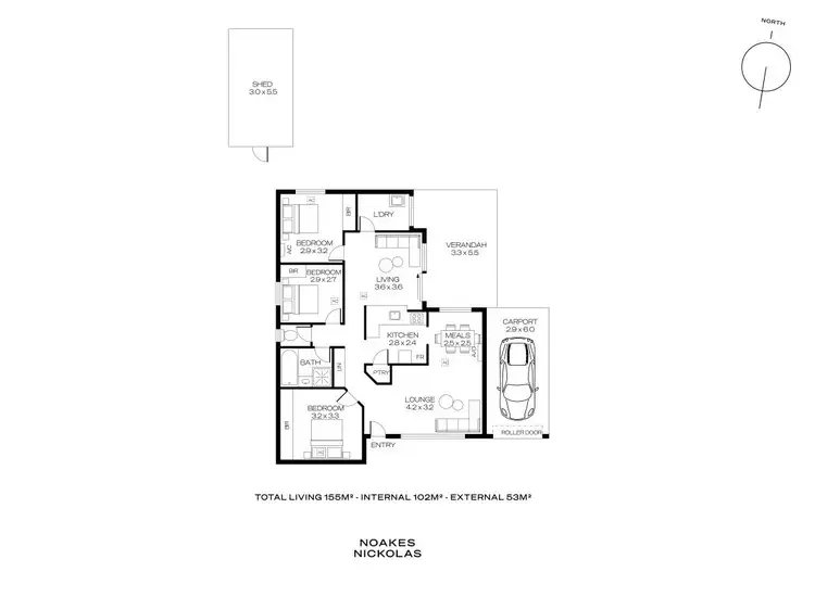Floorplan of Homely house listing, 11 Wyman Way, Woodcroft SA 5162
