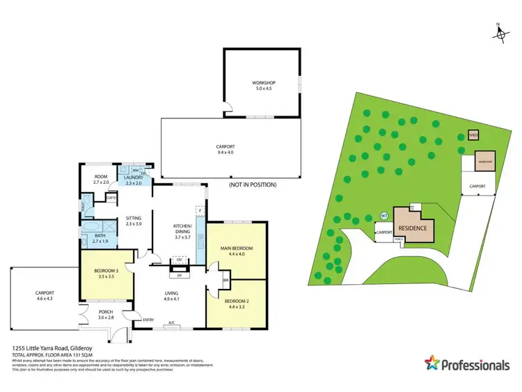 Floorplan of Homely house listing, 1255 Little Yarra Road, Gilderoy VIC 3797