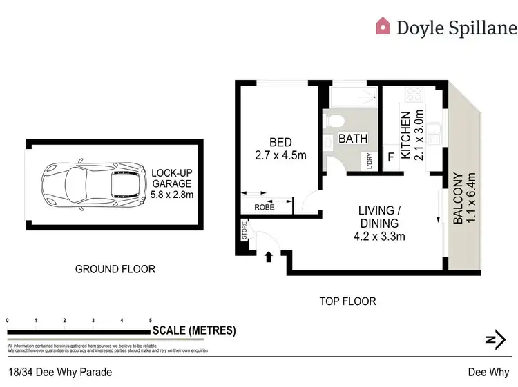 Floorplan of Homely apartment listing, 18/34 Dee Why Parade, Dee Why NSW 2099