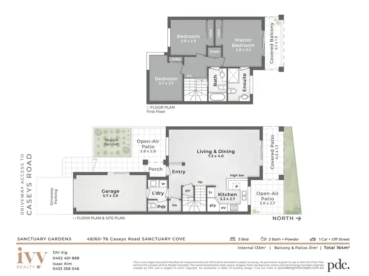 Floorplan of Homely unit listing, 48/60 Caseys Road, Hope Island QLD 4212