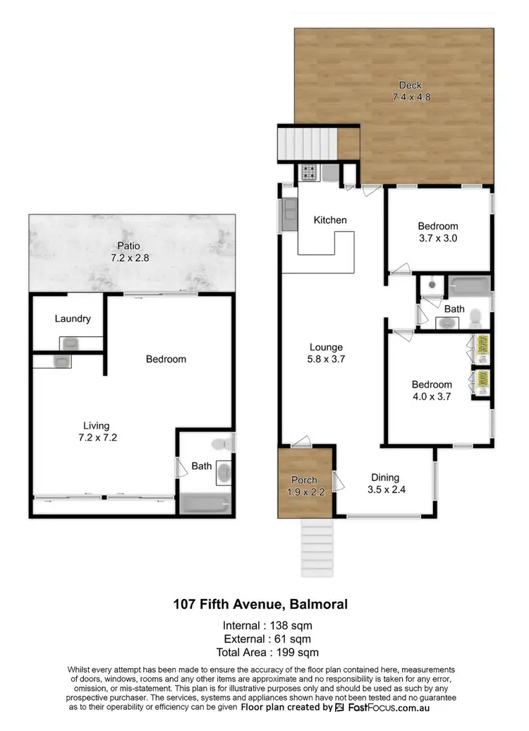 Floorplan of Homely house listing, 107 Fifth Avenue, Balmoral QLD 4171