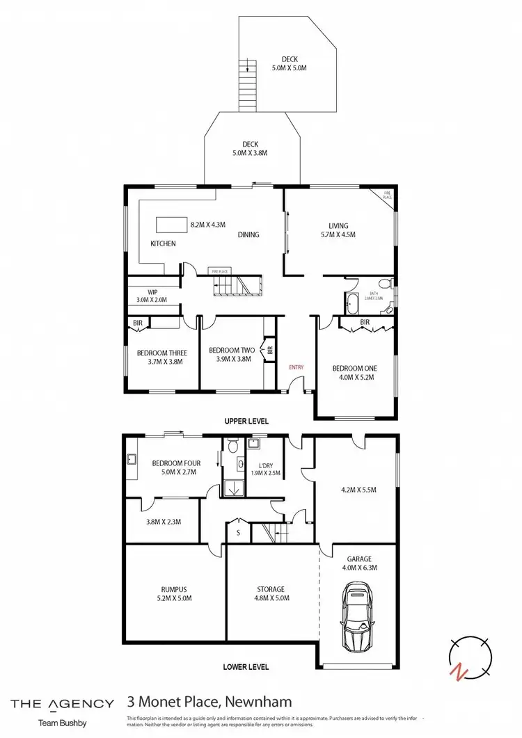 Floorplan of Homely house listing, 3 Monet Place, Newnham TAS 7248