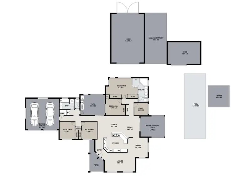 Floorplan of Homely house listing, 207-211 Bushman Drive, Flagstone QLD 4280