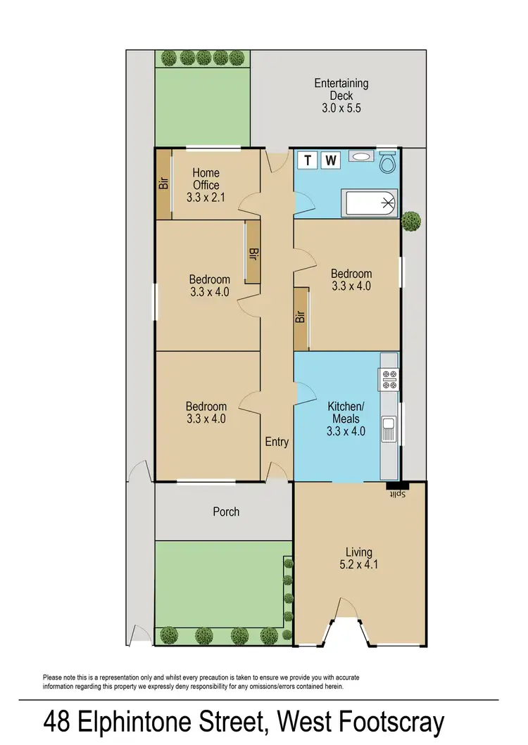 Floorplan of Homely house listing, 48 Elphinstone Street, West Footscray VIC 3012