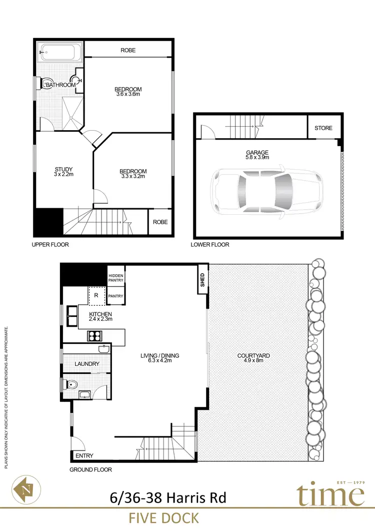 Floorplan of Homely townhouse listing, 6/36-38 Harris Road, Five Dock NSW 2046