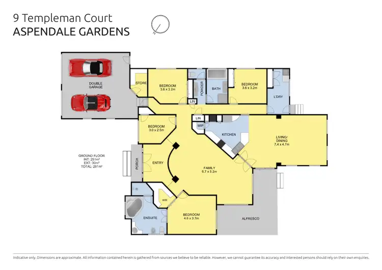 Floorplan of Homely house listing, 9 Templeman Court, Aspendale Gardens VIC 3195