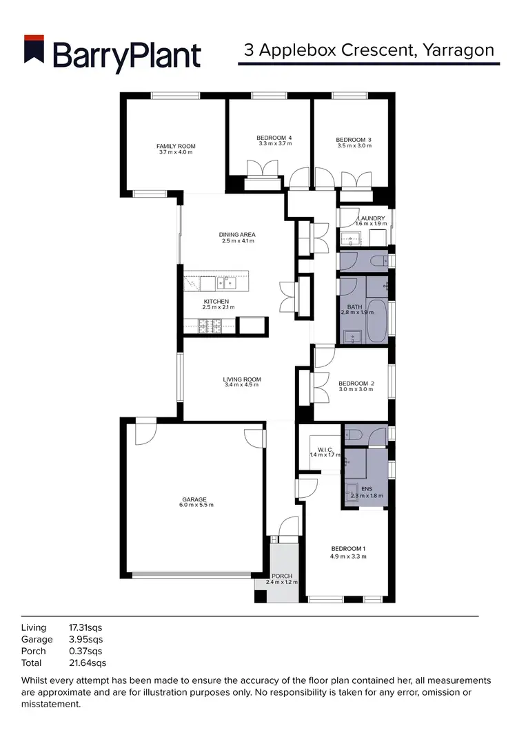Floorplan of Homely house listing, 3 Applebox Crescent, Yarragon VIC 3823
