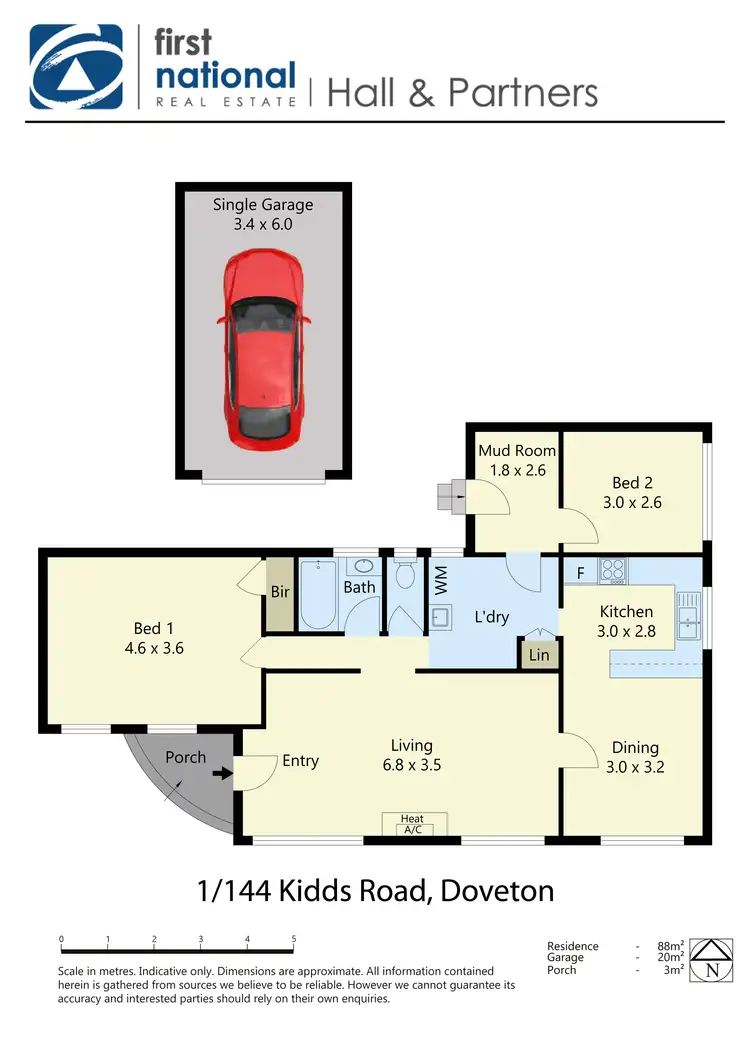 Floorplan of Homely unit listing, 1/144 Kidds Road, Doveton VIC 3177