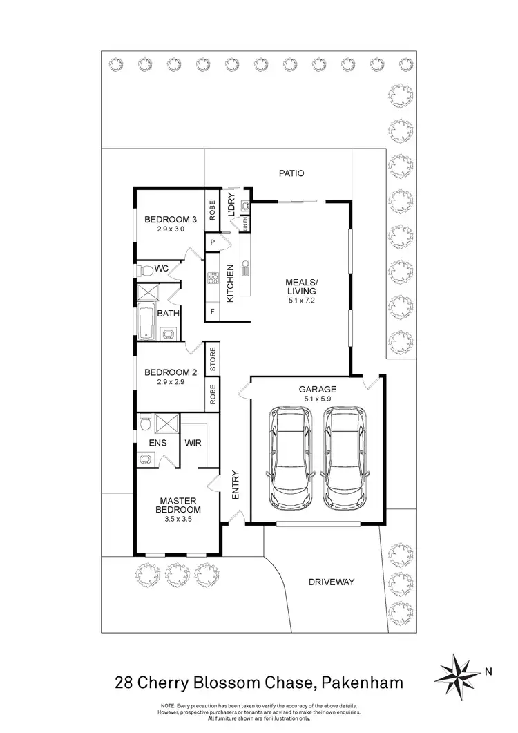 Floorplan of Homely house listing, 28 Cherry Blossom Chase, Pakenham VIC 3810