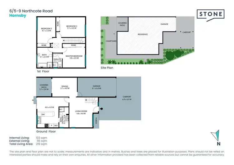Floorplan of Homely townhouse listing, 6/5-9 Northcote Road, Hornsby NSW 2077