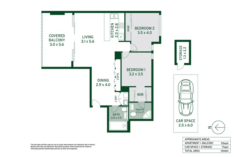 Floorplan of Homely apartment listing, 34/3-7 Porters Lane, St Ives NSW 2075