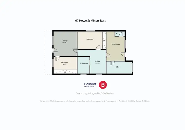 Floorplan of Homely house listing, 67 Howe Street, Miners Rest VIC 3352