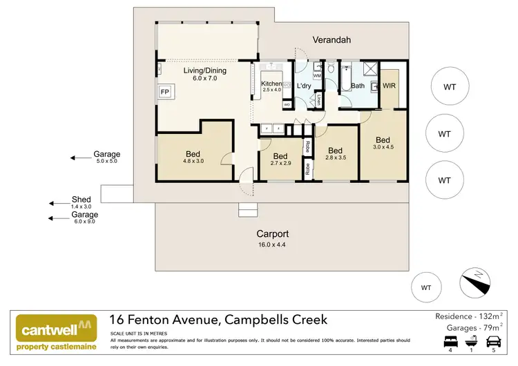 Floorplan of Homely house listing, 16 Fenton Avenue, Campbells Creek VIC 3451