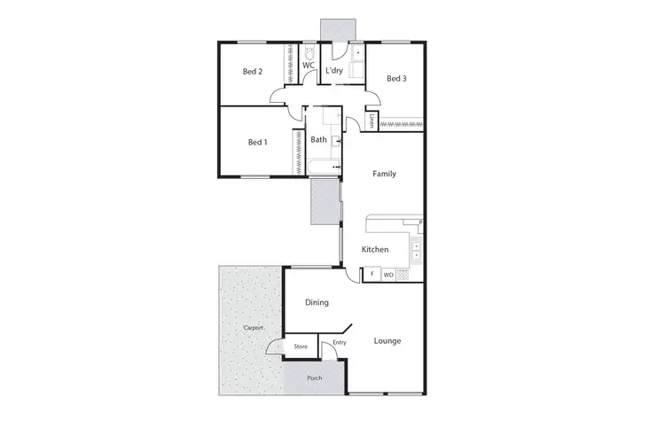 Floorplan of Homely house listing, 7 Gratton Place, Isaacs ACT 2607