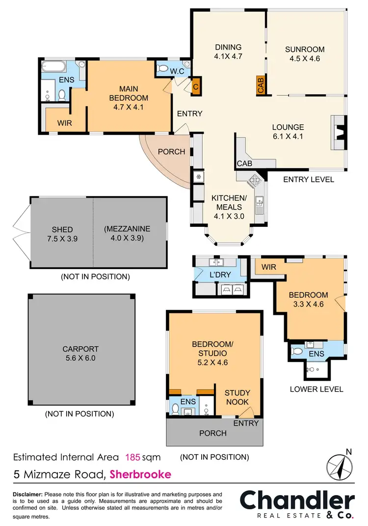 Floorplan of Homely house listing, 5 Mizmaze Road, Sherbrooke VIC 3789
