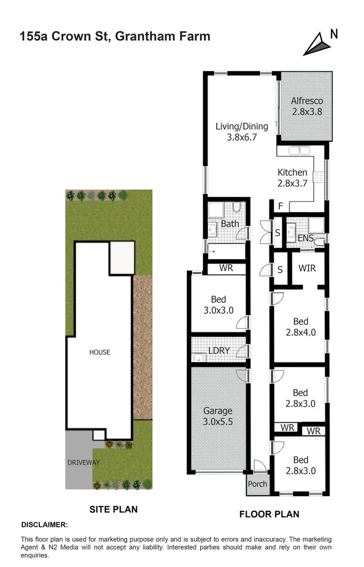 Floorplan of Homely house listing, 155a Crown Street, Riverstone NSW 2765