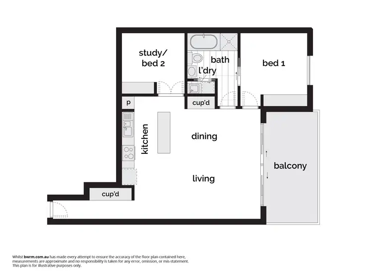 Floorplan of Homely apartment listing, 8/26 De Burgh Street, Lyneham ACT 2602