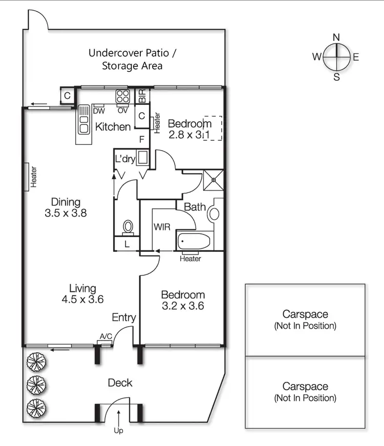 Floorplan of Homely apartment listing, 2/1 Karrakatta Street, Black Rock VIC 3193