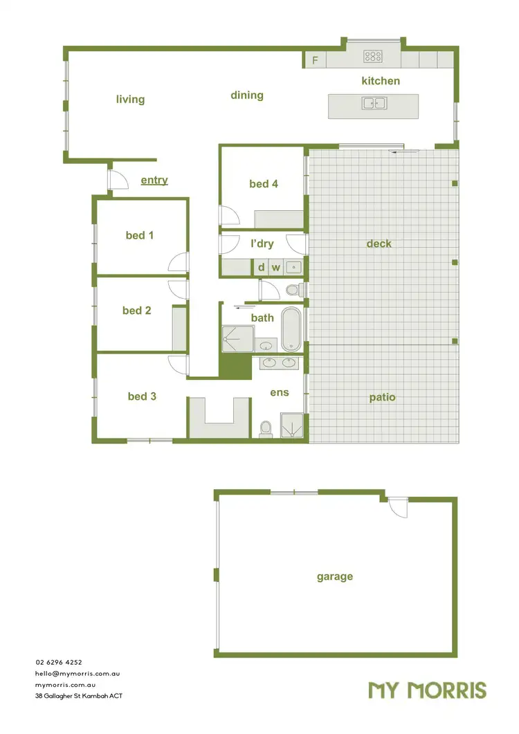 Floorplan of Homely house listing, 38 Gallagher Street, Kambah ACT 2902