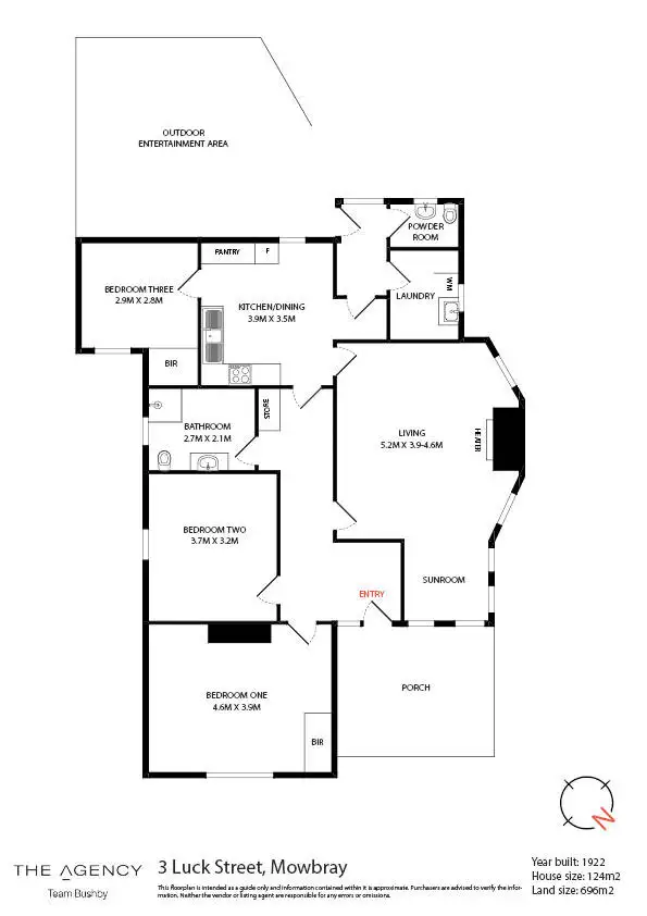 Floorplan of Homely house listing, 3 Luck Street, Mowbray TAS 7248