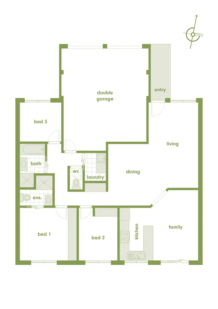 Floorplan of Homely townhouse listing, 25/3 Peron Place, Banks ACT 2906