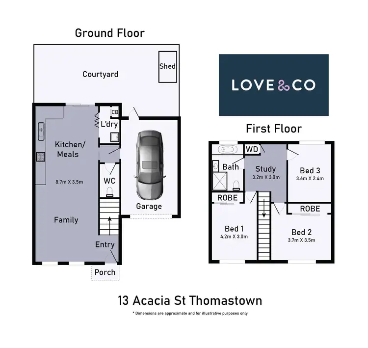 Floorplan of Homely house listing, 13 Acacia Street, Thomastown VIC 3074