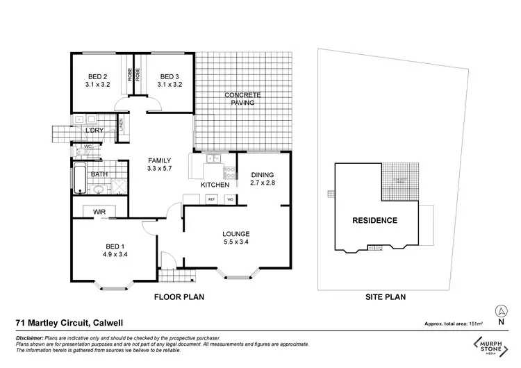 Floorplan of Homely house listing, 71 Martley Circuit, Calwell ACT 2905
