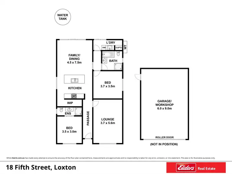 Floorplan of Homely house listing, 18 Fifth Street, Loxton SA 5333