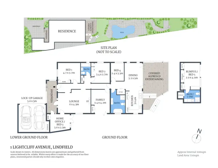 Floorplan of Homely house listing, 1 Lightcliff Avenue, Lindfield NSW 2070