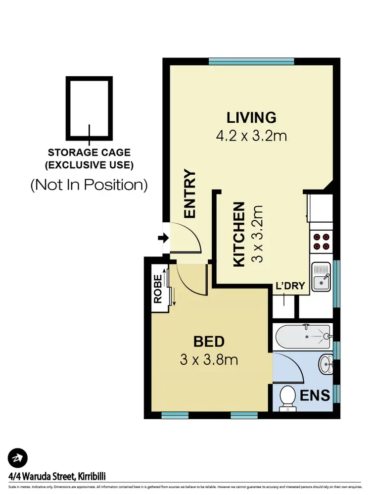 Floorplan of Homely apartment listing, 4/4 Waruda Street, Kirribilli NSW 2061