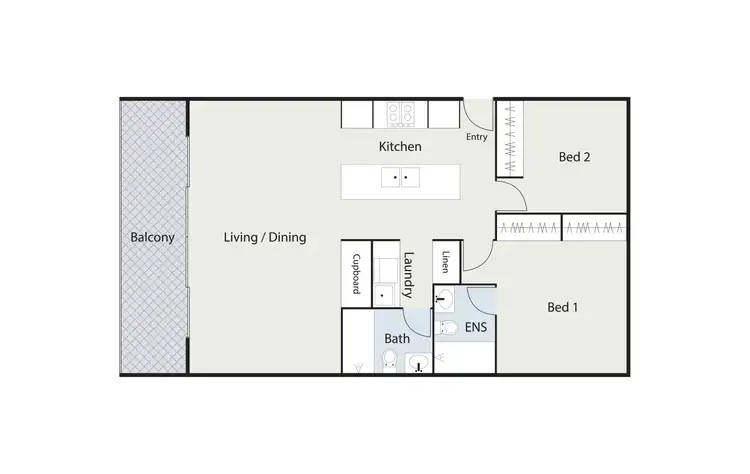 Floorplan of Homely apartment listing, 113/98 Corinna Street, Phillip ACT 2606