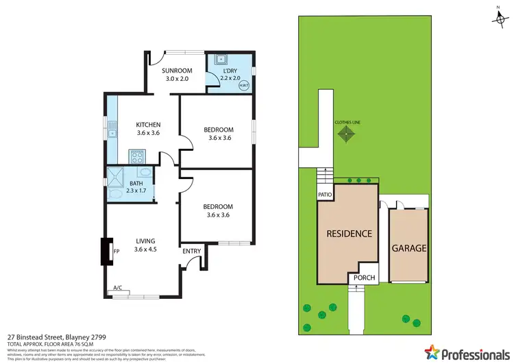 Floorplan of Homely house listing, 27 Binstead Street, Blayney NSW 2799