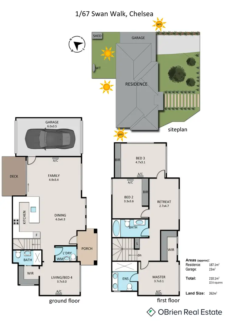 Floorplan of Homely unit listing, 1/67 Swan Walk, Chelsea VIC 3196