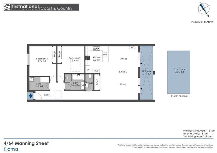 Floorplan of Homely apartment listing, 4/64 Manning Street, Kiama NSW 2533