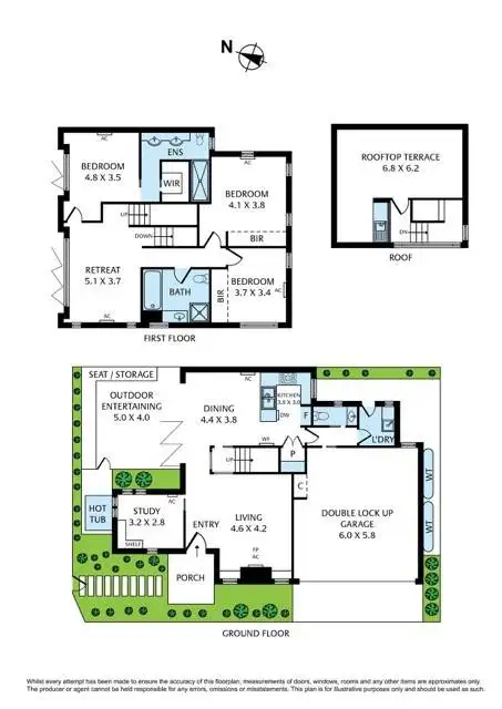 Floorplan of Homely townhouse listing, 10 Pelican Lane, Maribyrnong VIC 3032