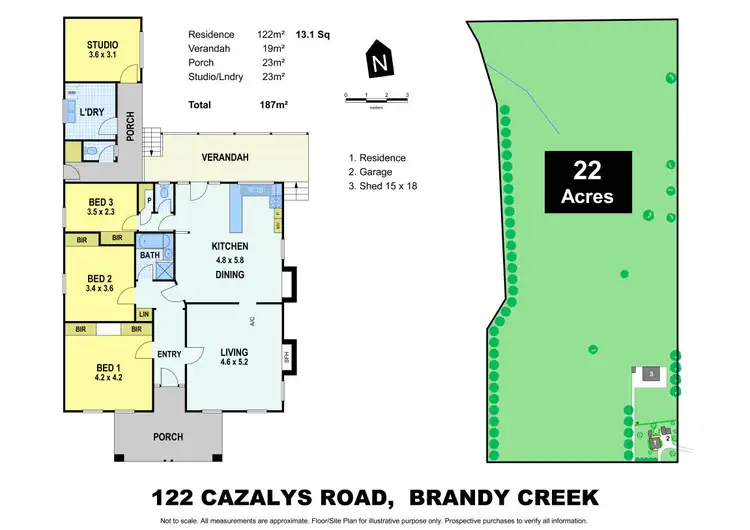 Floorplan of Homely rural property listing, 122 Cazalys Road, Brandy Creek VIC 3821