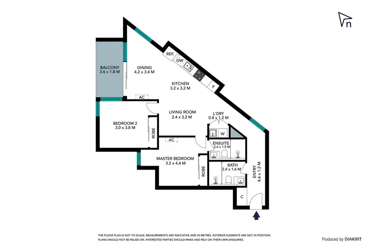 Floorplan of Homely apartment listing, 110/72 Galileo Gateway, Bundoora VIC 3083