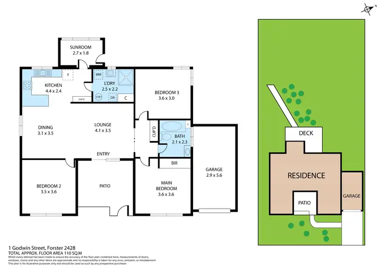Floorplan of Homely house listing, 1 Godwin Street, Forster NSW 2428
