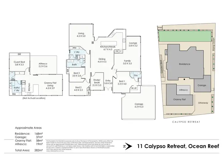 Floorplan of Homely house listing, 11 Calypso Retreat, Ocean Reef WA 6027