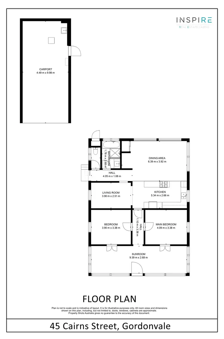Floorplan of Homely house listing, 45 Cairns Road, Gordonvale QLD 4865