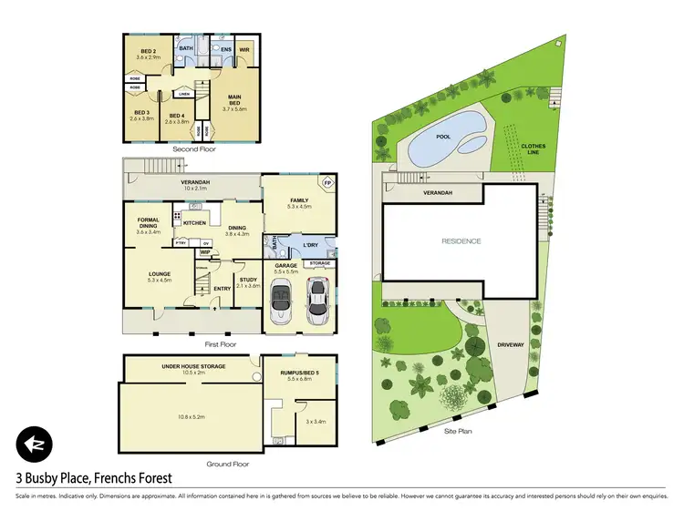 Floorplan of Homely house listing, 3 Busby Place, Frenchs Forest NSW 2086