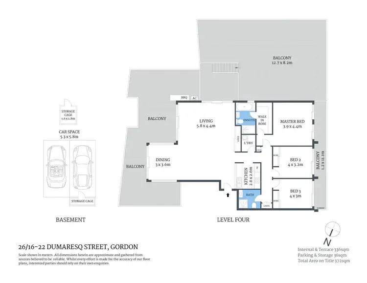 Floorplan of Homely apartment listing, 26/16-22 Dumaresq Street, Gordon NSW 2072