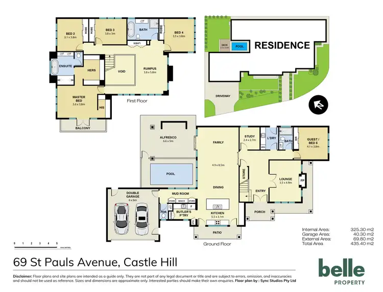 Floorplan of Homely house listing, 69 St Pauls Avenue, Castle Hill NSW 2154