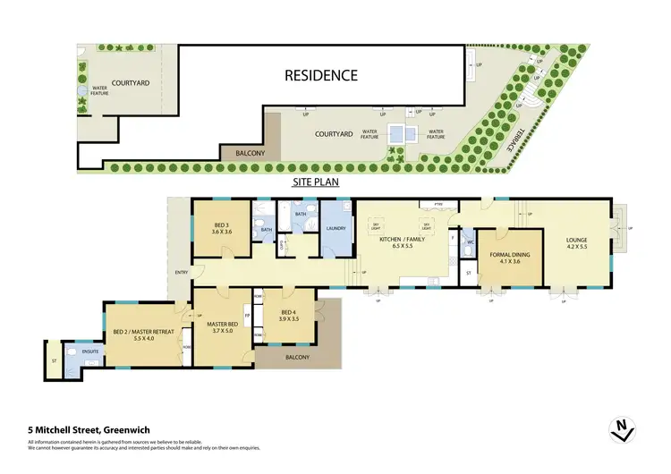 Floorplan of Homely house listing, 5 Mitchell Street, Greenwich NSW 2065