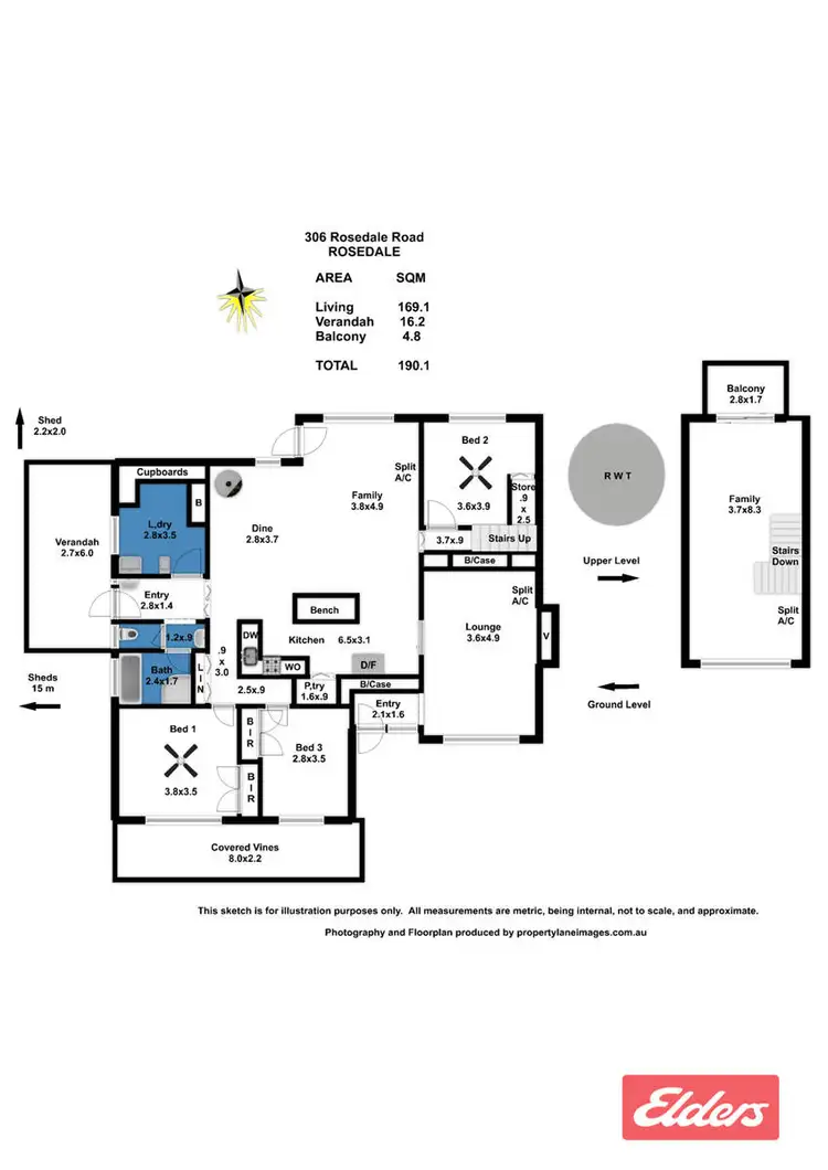 Floorplan of Homely house listing, 306 Rosedale Road, Rosedale SA 5350