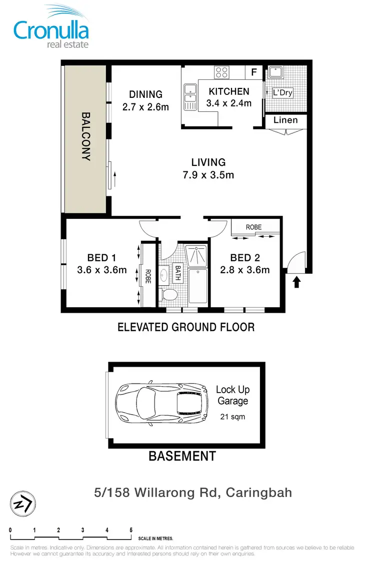 Floorplan of Homely apartment listing, 5/158-160 Willarong Road, Caringbah NSW 2229