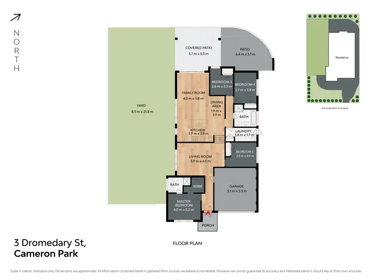Floorplan of Homely house listing, 3 Dromedary Street, Cameron Park NSW 2285